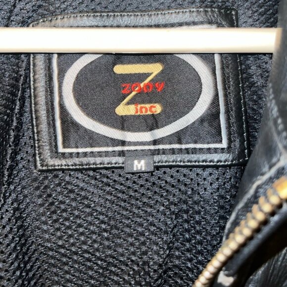 Vintage Zony Inc Heavy Duty Genuine Leather Motorcycle Jacket Size M - Picture 12 of 15